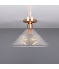 Hanoi Flush Fitting Light Brass/Glass 30 cm