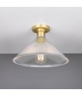 Hanoi Flush Fitting Light Brass/Glass 30 cm