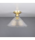 Hanoi Flush Fitting Light Brass/Glass 30 cm