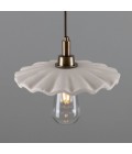 Kirhii Bathroom Ceiling Light Ceramic Matte White 27cm IP44