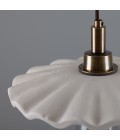 Kirhii Bathroom Ceiling Light Ceramic Matte White 27cm IP44