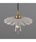 Kirhii Bathroom Ceiling Light Ceramic Matte White 27cm IP44