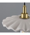 Kirhii Bathroom Ceiling Light Ceramic Matte White 27cm IP44