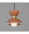 Nakaii Ceiling Light Terracotta White Ceramic/Brass 20cm