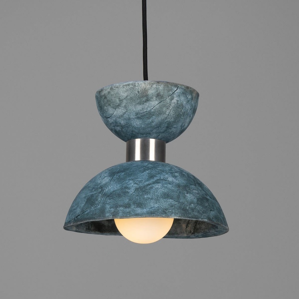 Nakaii Ceiling Light Blue Earth Ceramic/Brass 20cm