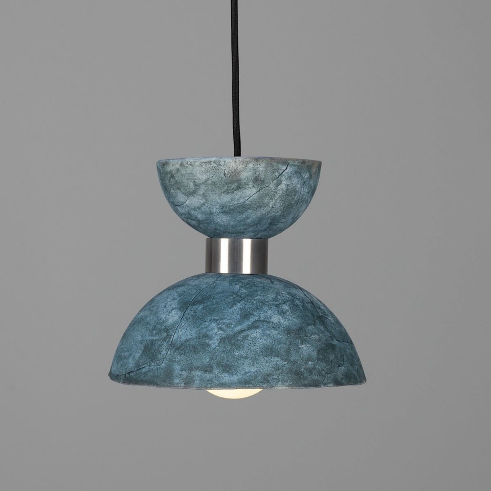 Nakaii Ceiling Light Blue Earth Ceramic/Brass 20cm