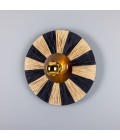 Vernon Wall Lamp Brass/Raffia 54 cm