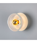 Eclipse Wall Light Brass/Glass 20cm