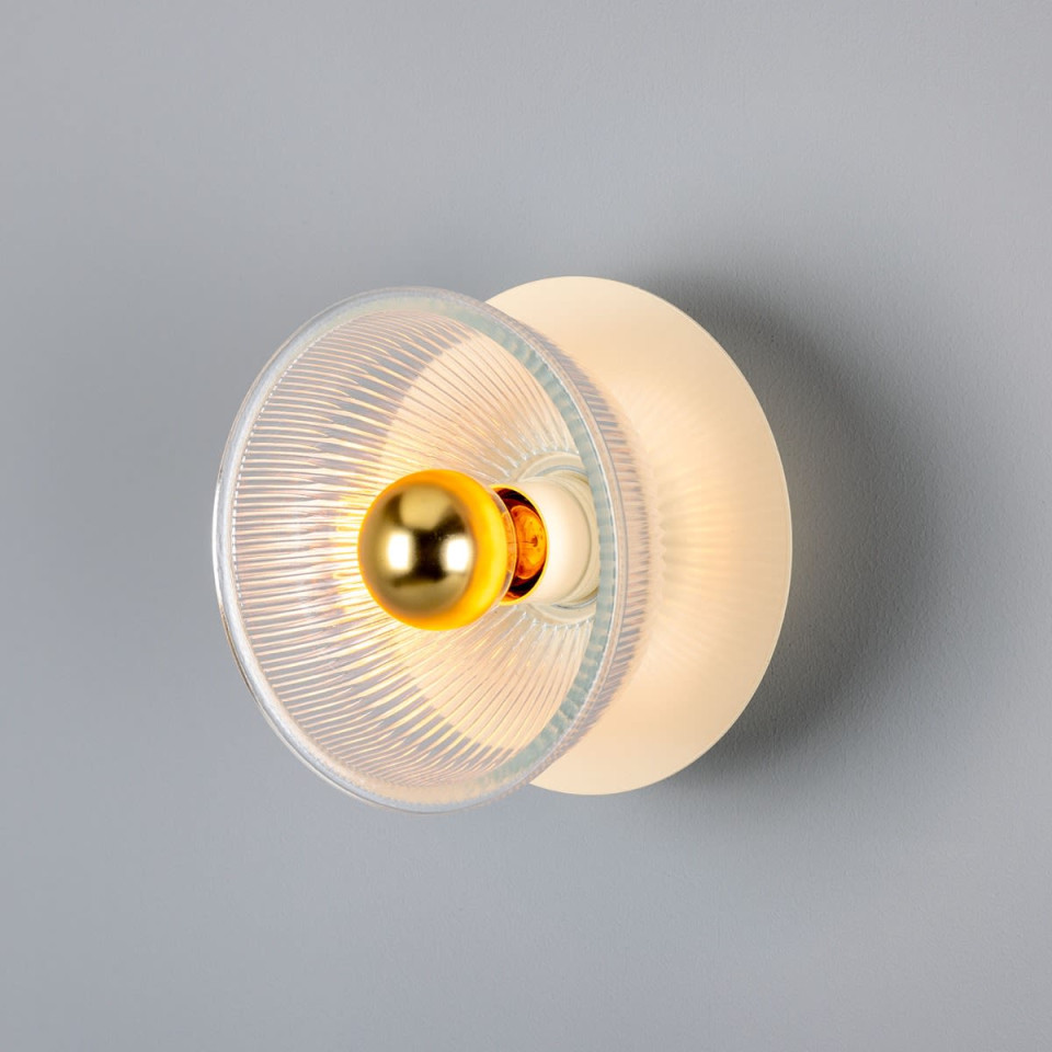 Eclipse Wall Light Brass/Glass 20cm