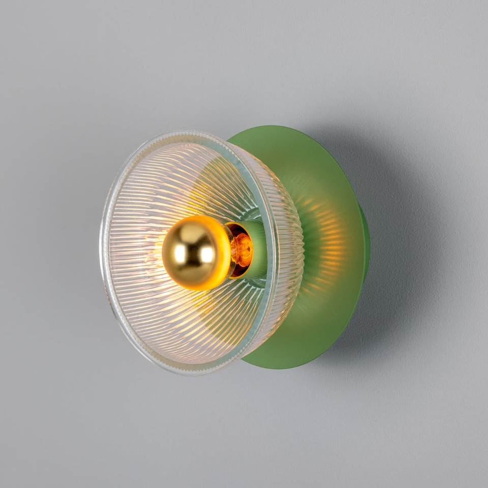 Eclipse Wall Light Brass/Glass 20cm