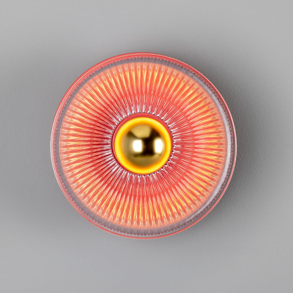 Eclipse Wall Light Brass/Glass 20cm