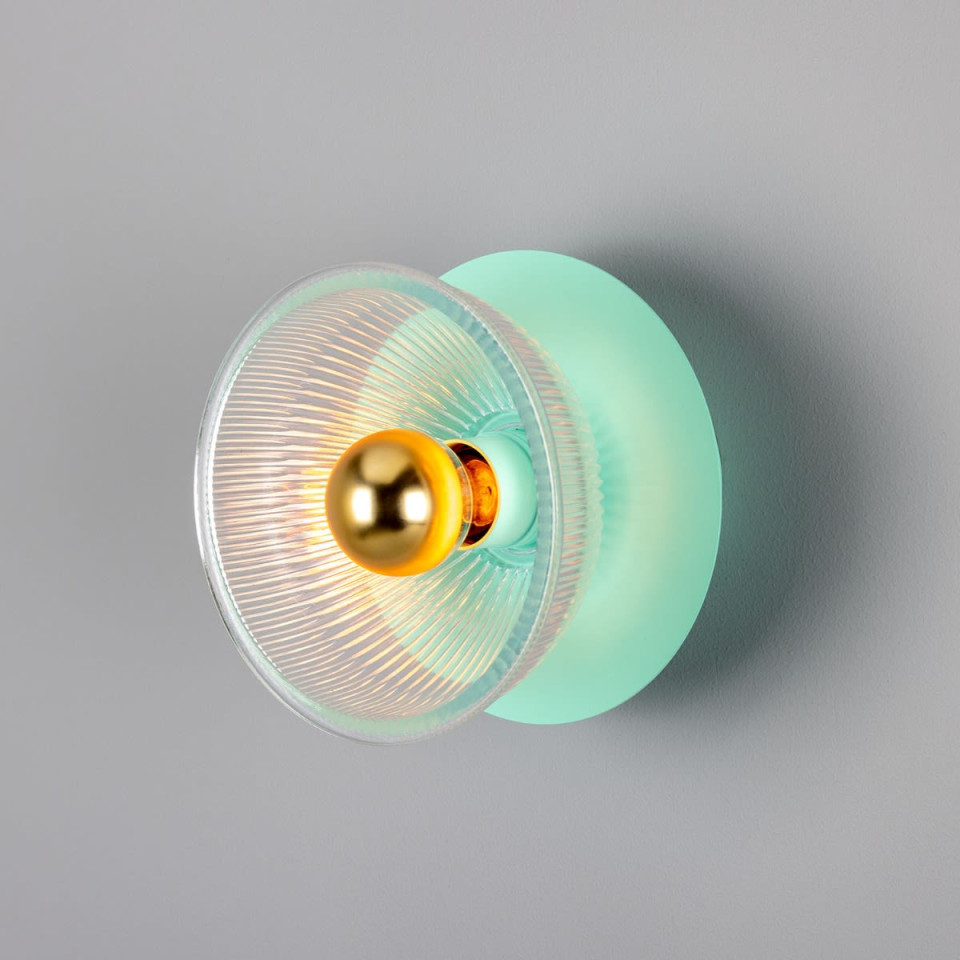 Eclipse Wall Light Brass/Glass 20cm