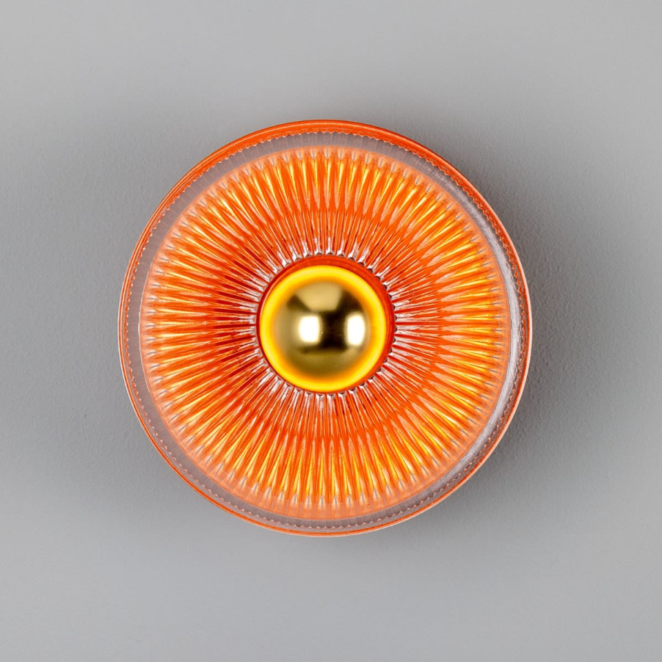 Eclipse Wall Light Brass/Glass 20cm