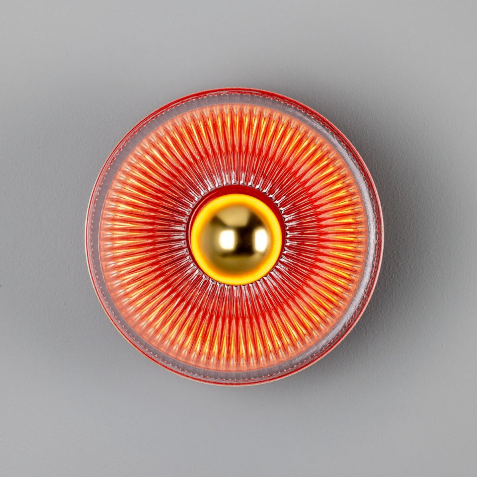 Eclipse Wall Light Brass/Glass 20cm