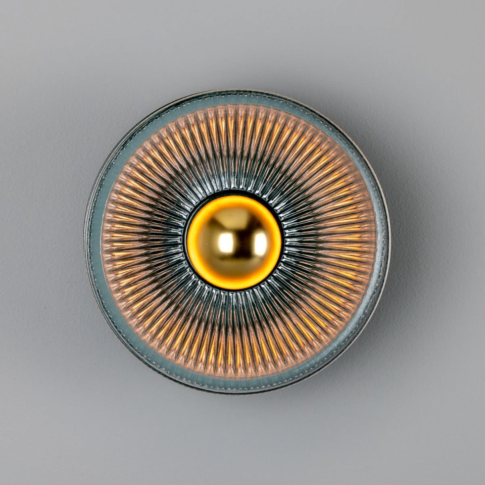 Eclipse Wall Light Brass/Glass 20cm