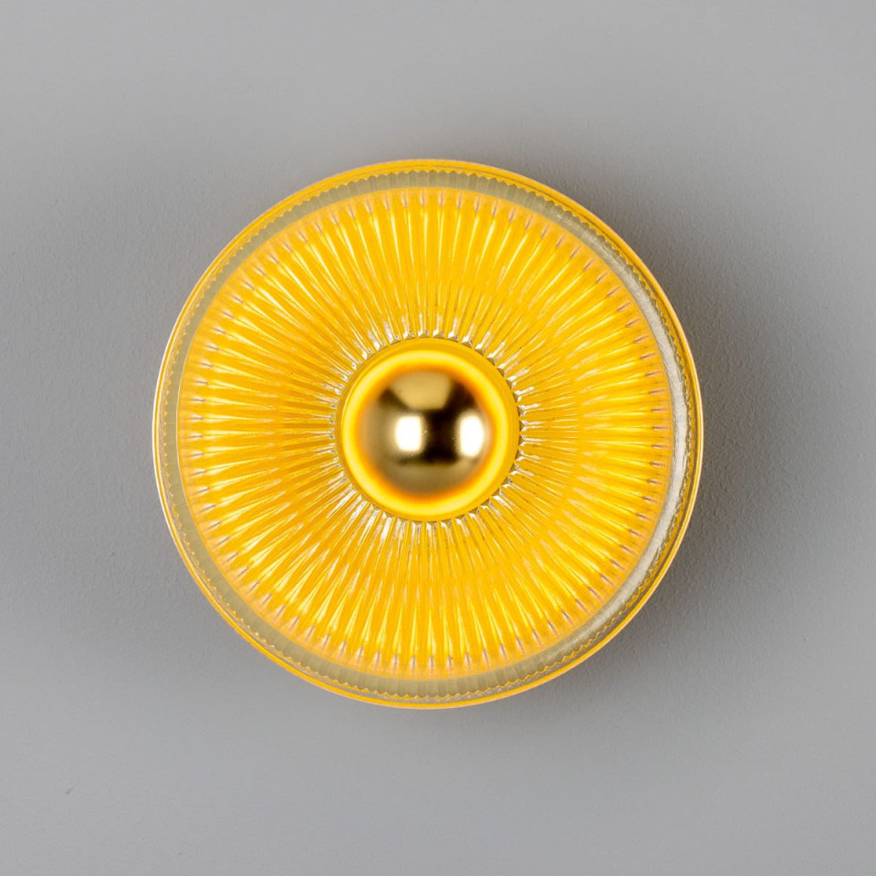 Eclipse Wall Light Brass/Glass 20cm