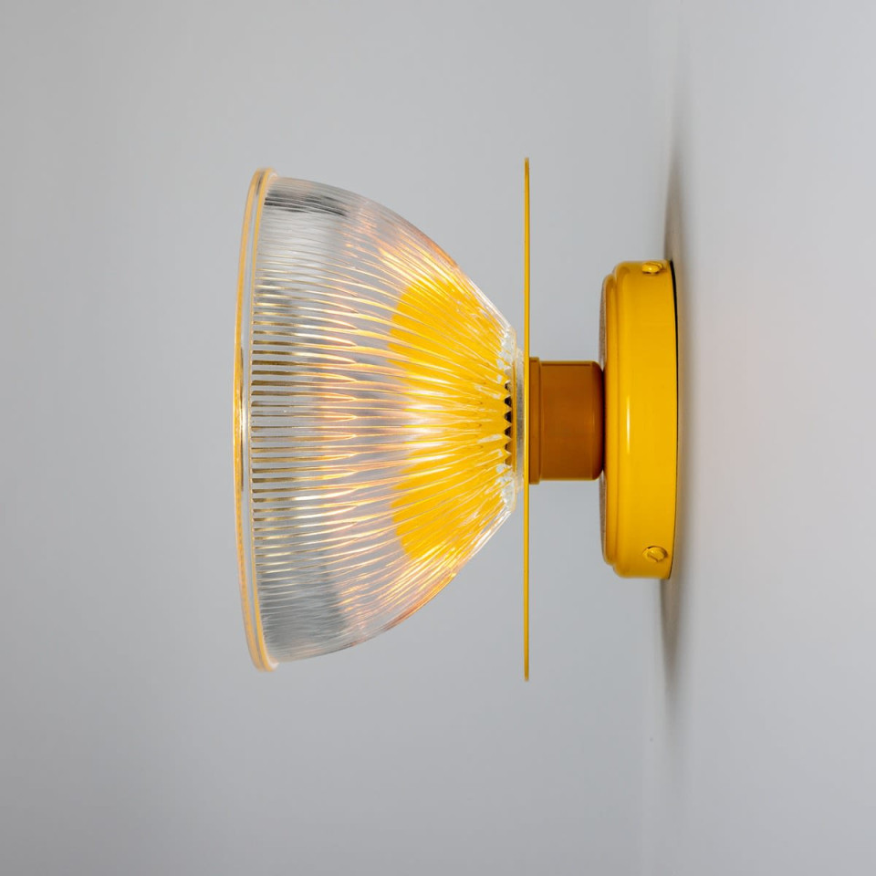 Eclipse Wall Light Brass/Glass 20cm