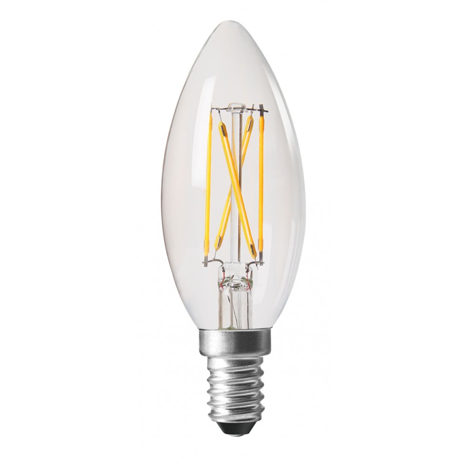 Shine LED Filament Kron Ljuskälla 45mm E14 2,5W Klar