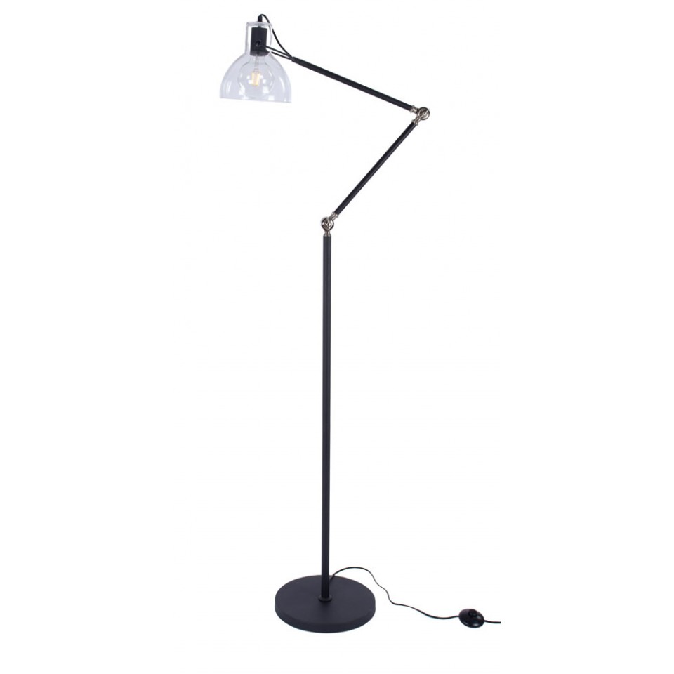 Boogie Floor Lamp Black/Silver 160cm