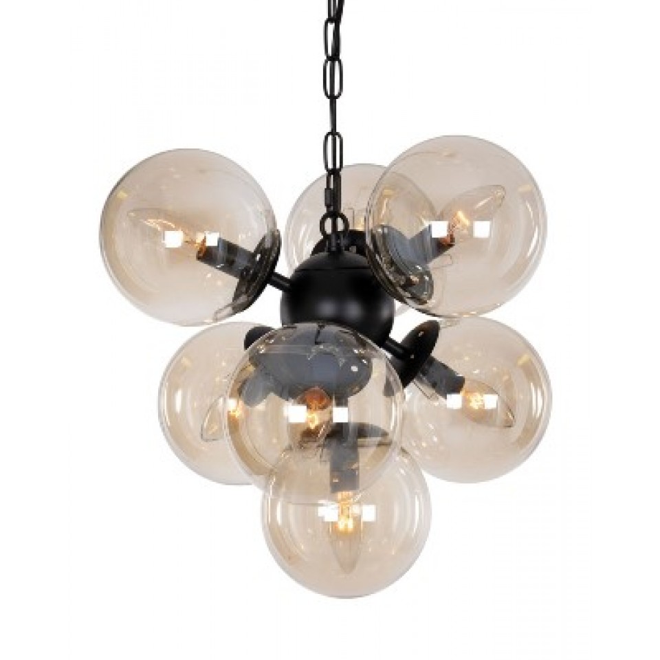 Zayda Ceiling Light Iron/ Glass 46cm