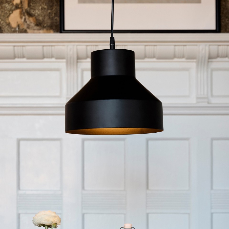 Solo Ceiling Lamp Black 26cm