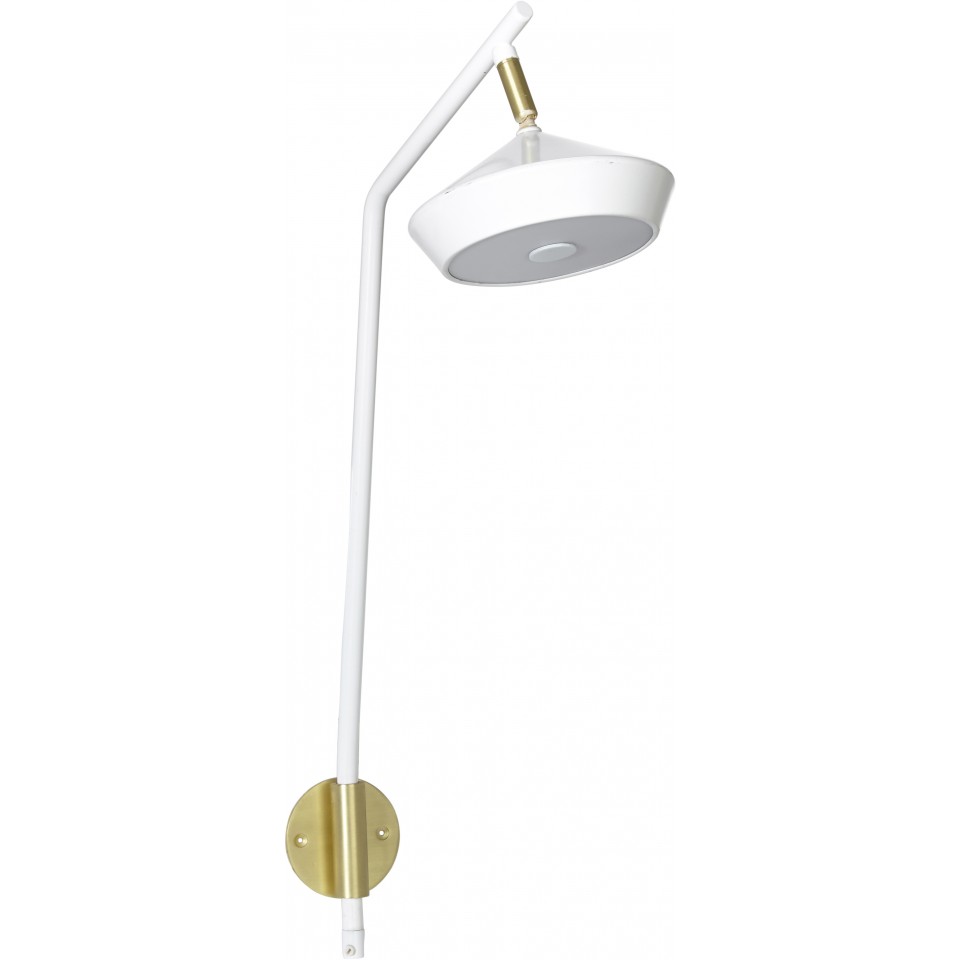 Geometri Vägglampa 53cm Vit/Guld