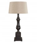 Venice Table lamp wood black 58cm