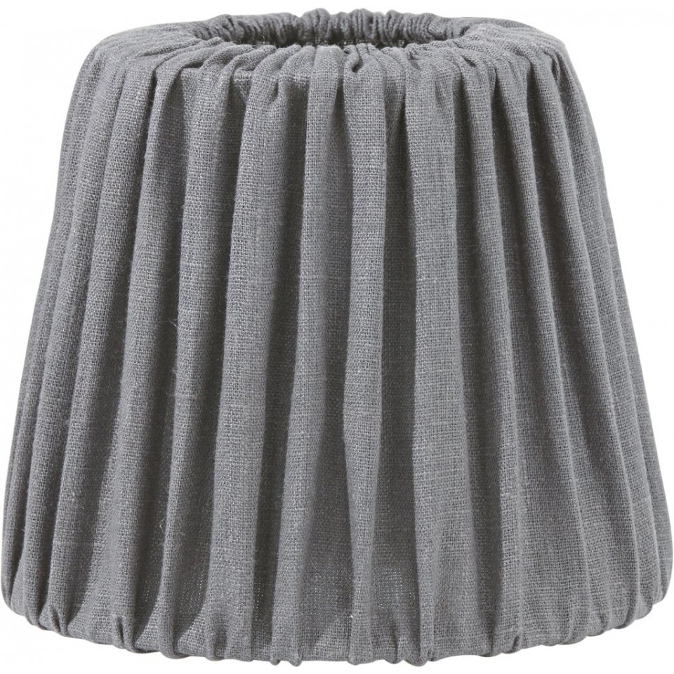 Mia Lampshade  veck Coars-Linnen Grey