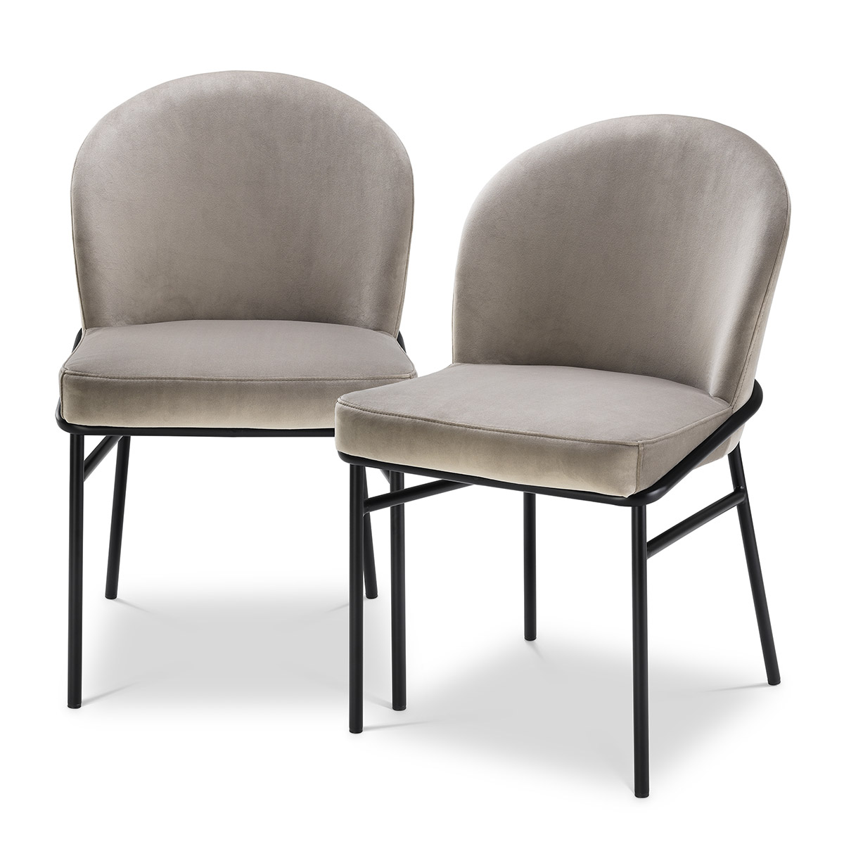 Willis Dining Chair Set of 2 Velvet 56 cm