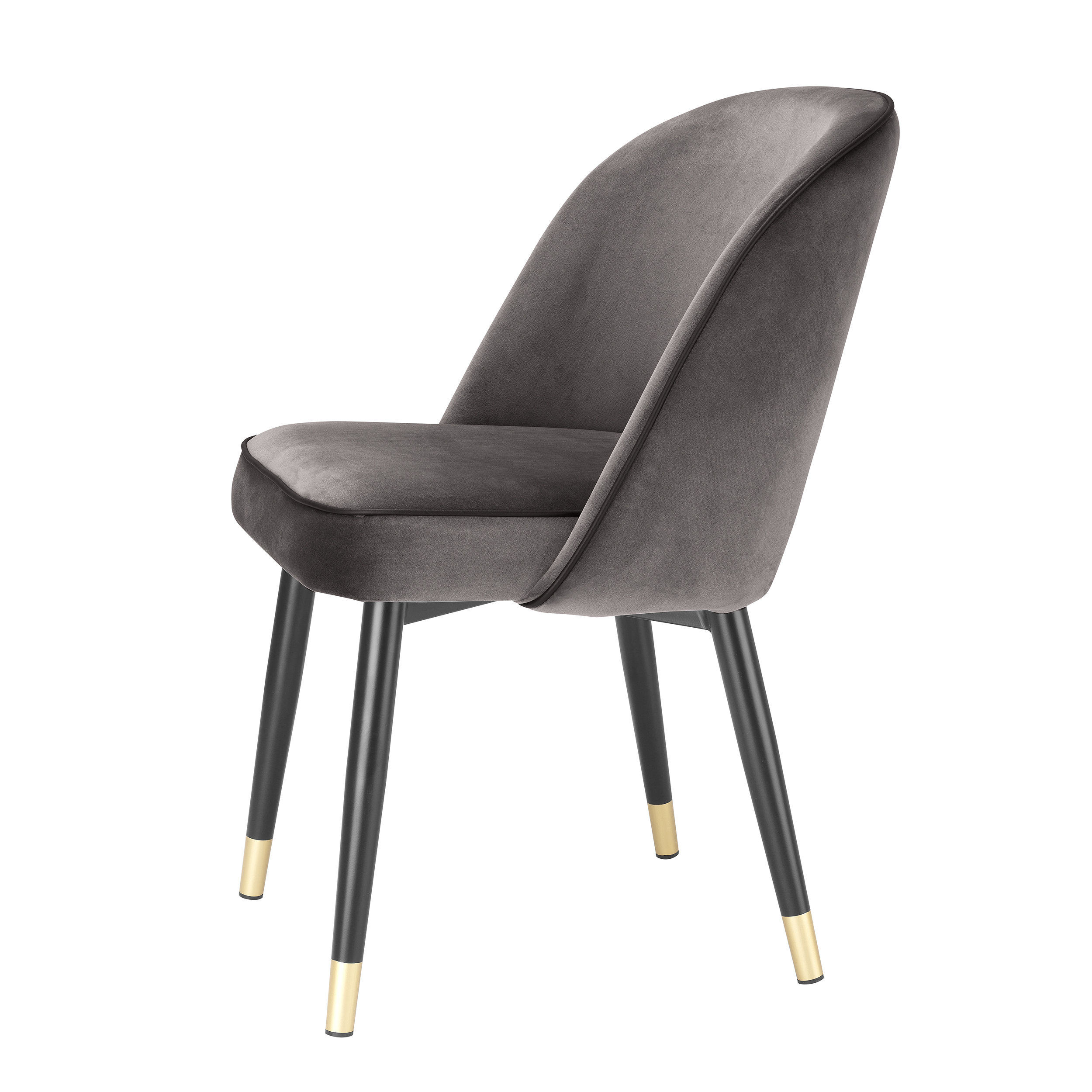 Cliff Dining Chair Set of 2 Velvet 56 cm